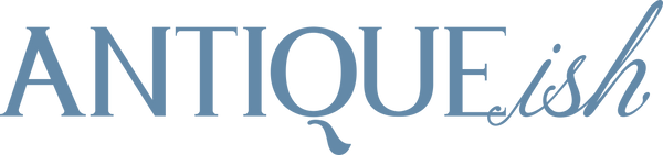 Antiqueish logo, vintage-inspired jewellery